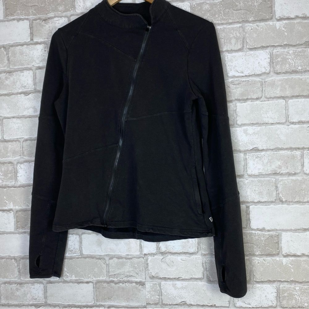 Fabletics Asymmetrical Davis Charcoal Jacket - Picture 6 of 16